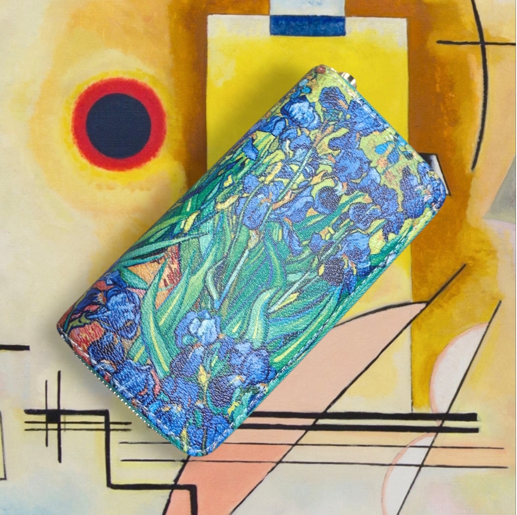 Portafoglio serie “quadri d’autore” modello “Iris” di Vincent Van Gogh - immagine 3