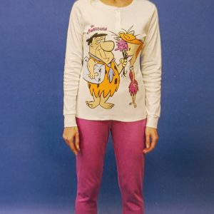 Pigiama donna marca Sabor modello The Flintstones in caldo cotone