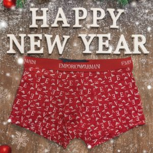 Boxer Emporio Armani Rosso – Edizione Capodanno EA 2026