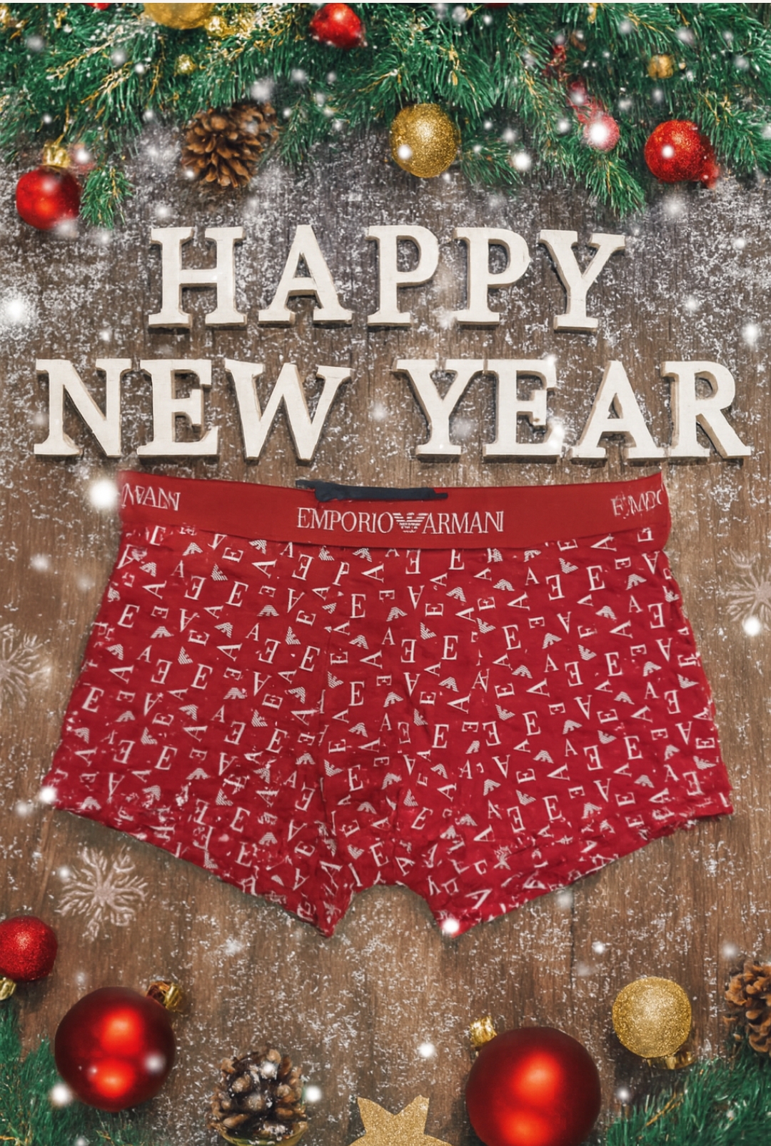 Boxer Emporio Armani Rosso – Edizione Capodanno EA 2026