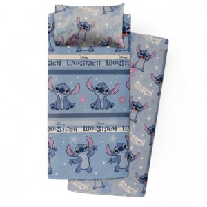 Lenzuola Singole marca Disney modello “Lilo & Stitch” – 100% Cotone