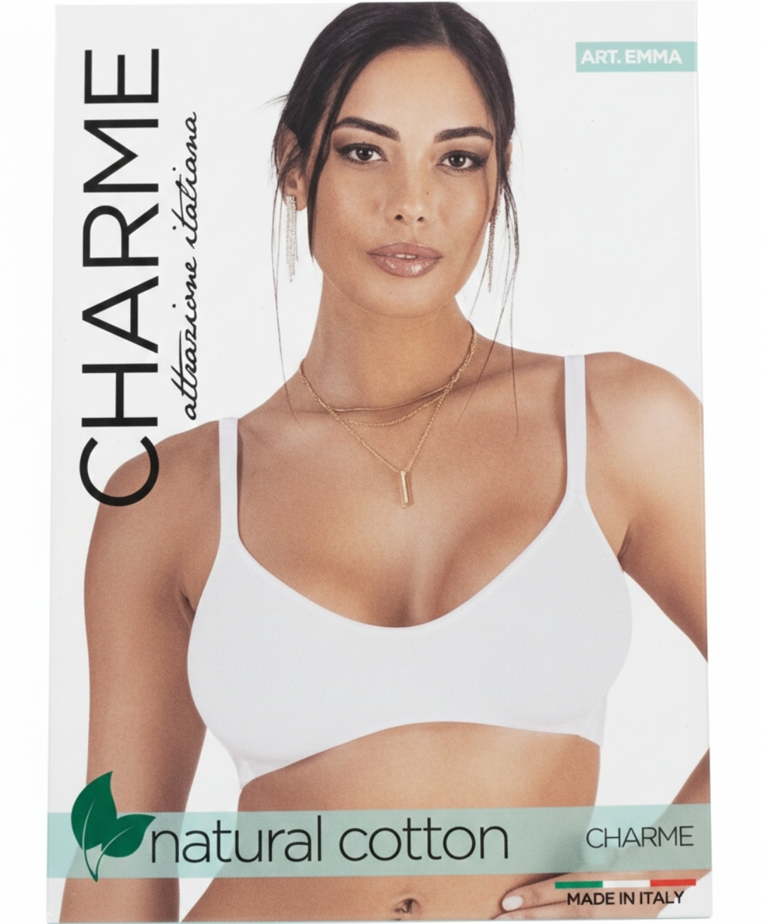 Reggiseno Brasserie marca Charme Modello Emma in Natural Cotton Elasticizzato - immagine 2