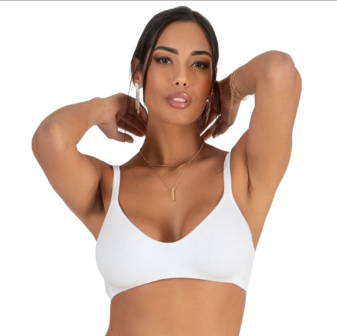Reggiseno Brasserie marca Charme Modello Emma in Natural Cotton Elasticizzato - immagine 5