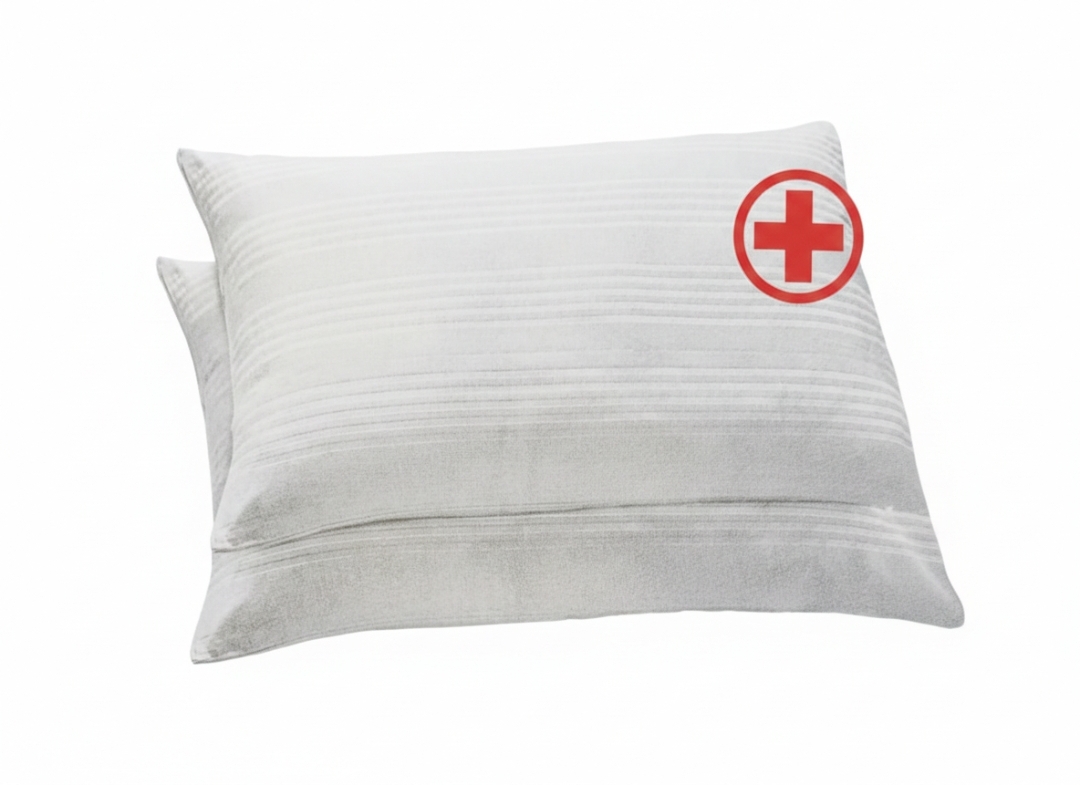 Coppia di Federe Rigate marca Passione modello Alice con Zip – Cotone Traspirante – 52×82 cm - immagine 3