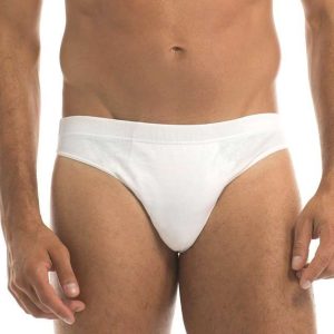 Slip Uomo marca Garda modello mini Art. 0761 in 100% puro Filo di Scozia – Bianco