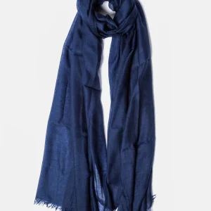 Sciarpa Mirror in the Sky in cachemire navy