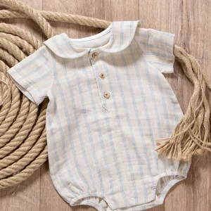 Pagliaccetto neonato in mussola di cotone organico