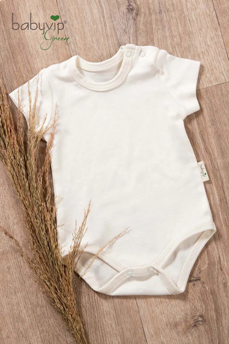 Body neonato mezza manica in cotone organico - immagine 2