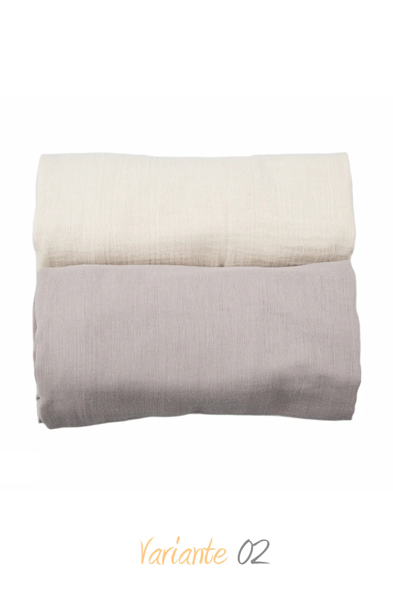 2 Mussole in 100% cotone organico - immagine 4