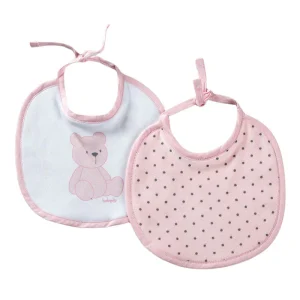 Bavetta in caldo cotone con stampa e ciniglia a pois