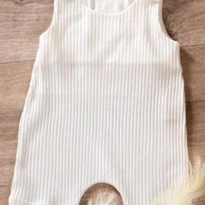 Pagliaccetto spalla larga in costina organica