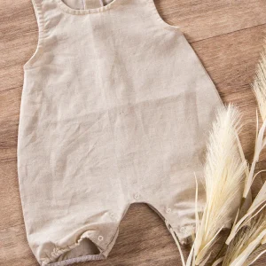 Pagliaccetto smanicato in lino