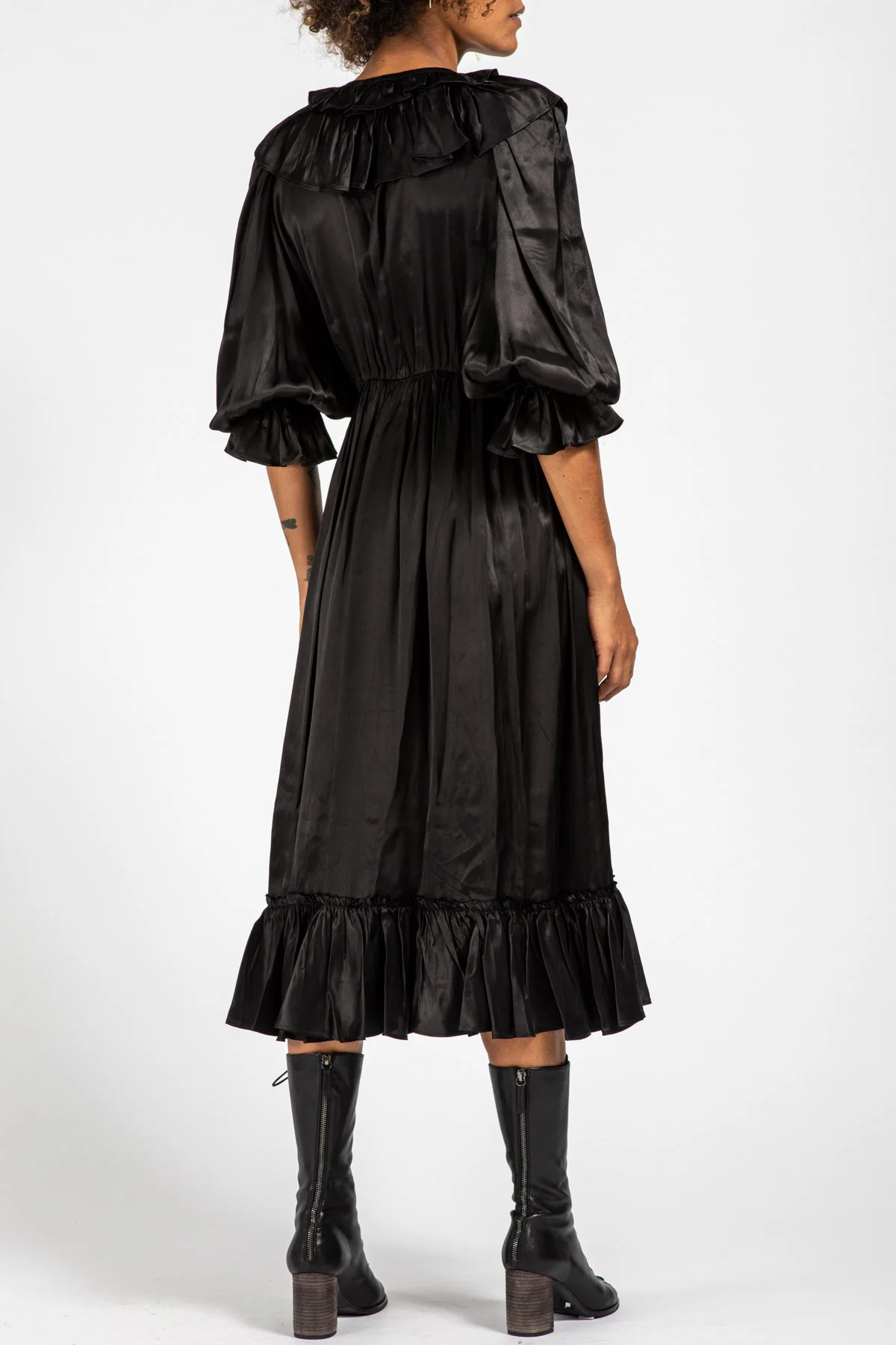 Abito Laurence Bras in tessuto nero Tortue - immagine 4