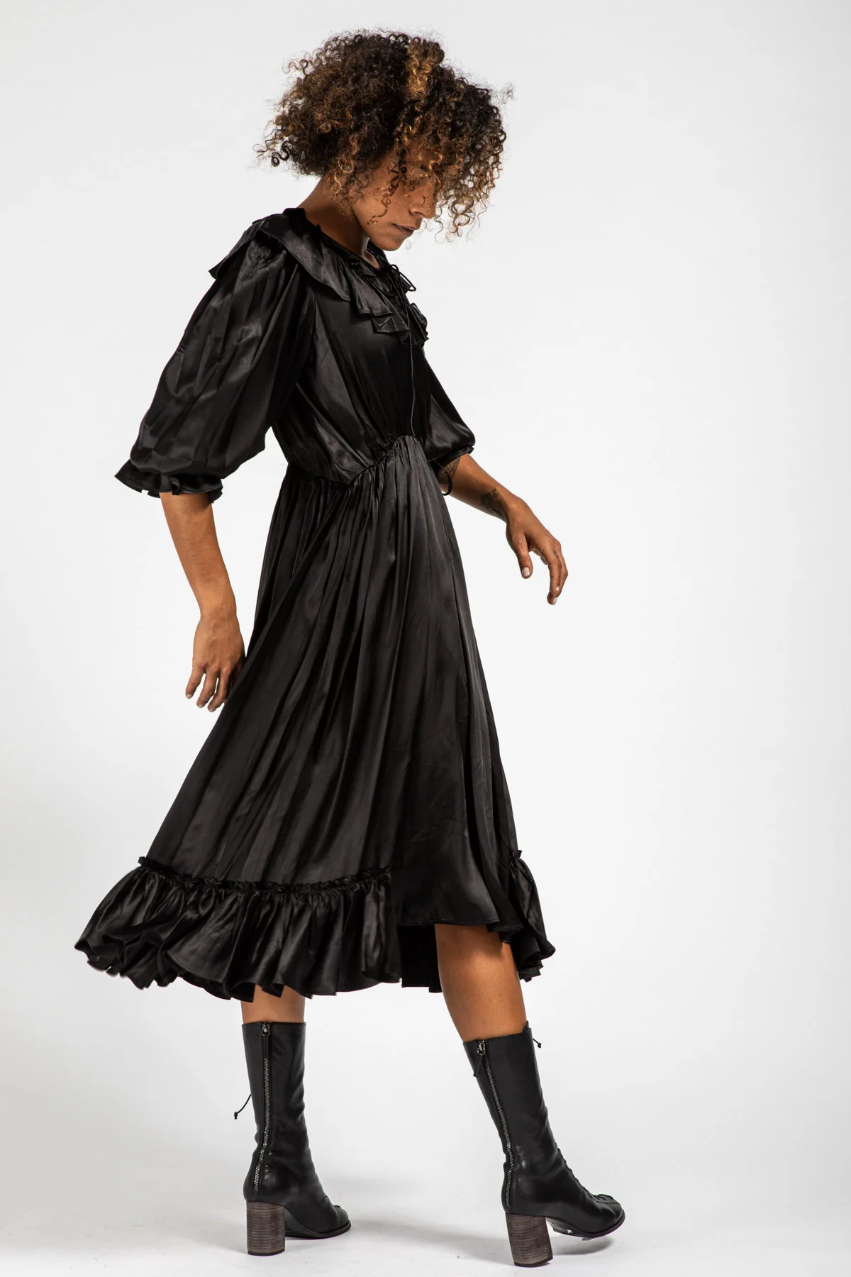 Abito Laurence Bras in tessuto nero Tortue - immagine 5