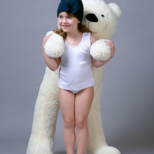 Canotta Bimbissimi bambina in 100% puro caldo cotone dai 3 ai 16 anni