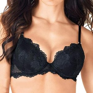 Reggiseno push up Lormar mod. Prestige con pizzo e ferretto