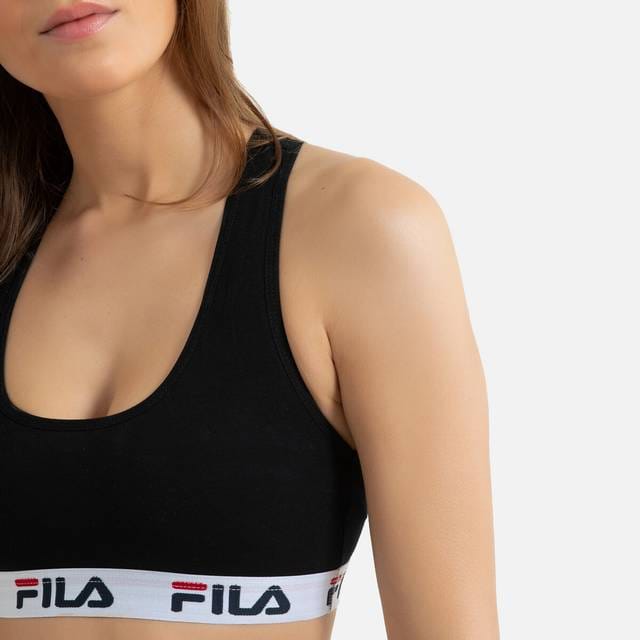 Bralette/brassiere sportiva Fila in cotone elasticizzato - immagine 5
