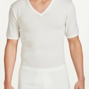 Maglia uomo marca Ragno serie Merino light modello a scollo a V mezza maniche