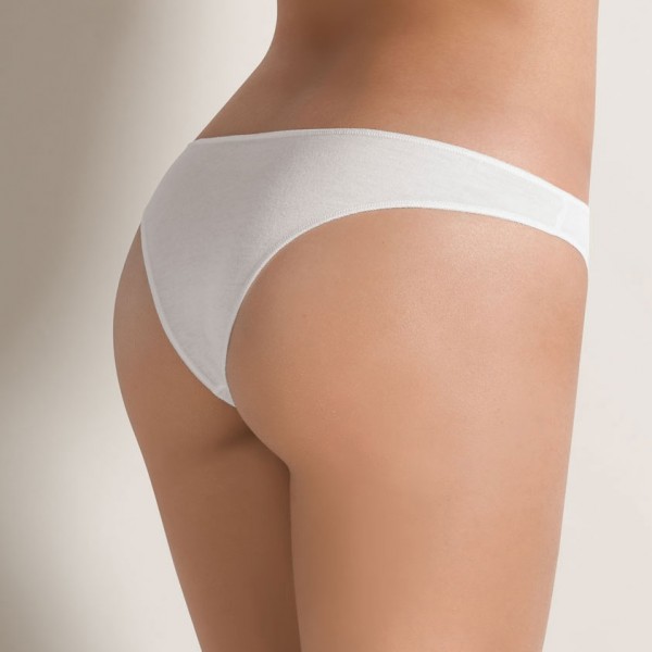 Slip donna a brasiliano a vita bassa marca Cotonella serie Essential art. 3490 confezione da tre pezzi - immagine 2