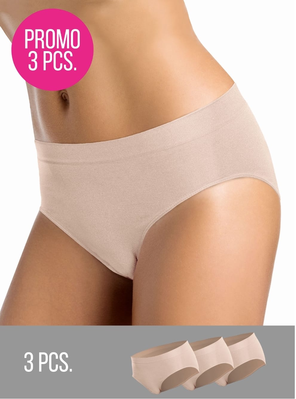 Slip donna Intimidea in microfibra mod. midi confezione da 3 pezzi - immagine 3