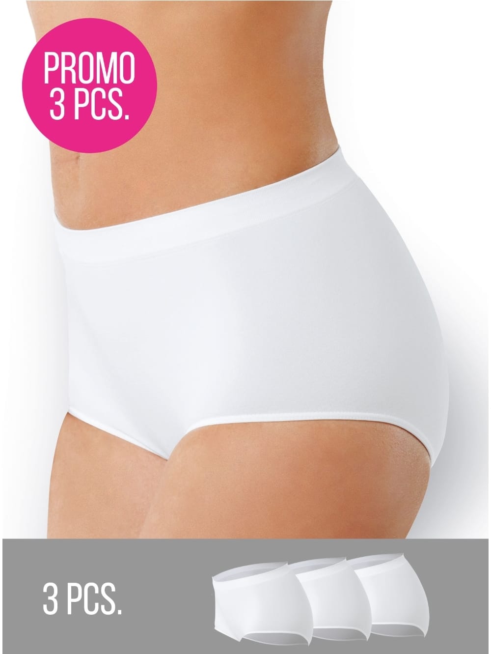 Slip donna Intimidea in microfibra mod. coulotte (maxi) confezione da 3 pezzi - immagine 5