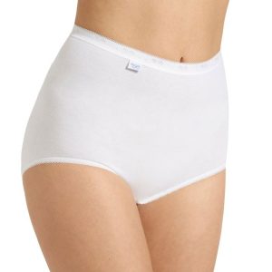 Slip donna marca Sloggi modello Maxi in cotone elasticizzato in confezione da 2 pezzi