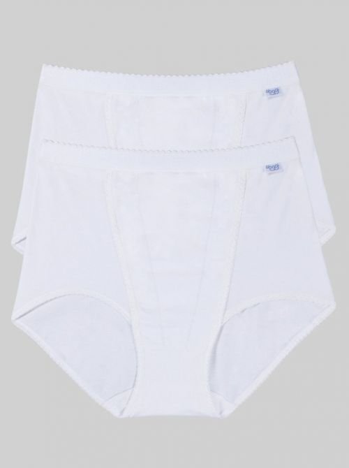 Slip donna marca Sloggi modello Control Maxi in cotone contenivo elasticizzato in confezione da 2 pezzi - immagine 8
