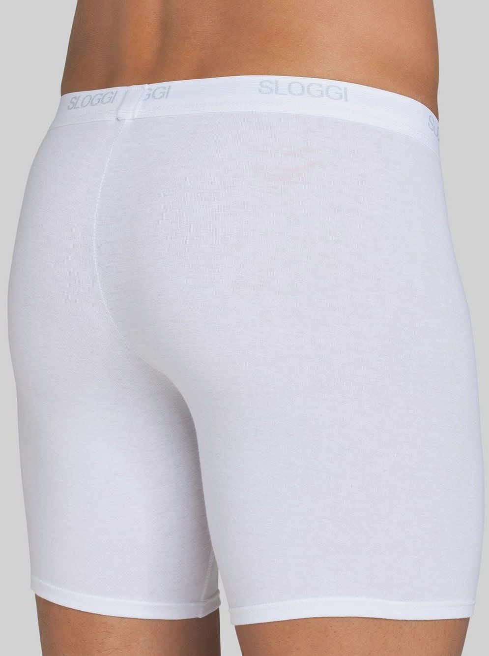 Boxer uomo marca Sloggi modello Long Basic in cotone elasticizzato - immagine 5