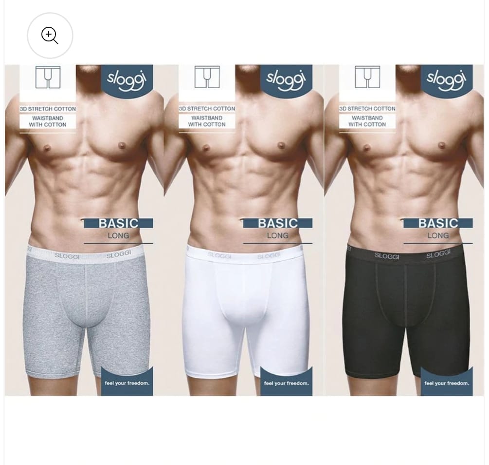 Boxer uomo marca Sloggi modello Long Basic in cotone elasticizzato - immagine 6