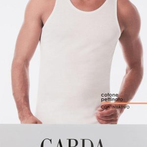 Canotta uomo Garda spalla larga art. 0030  in puro filo di scozia