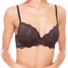 Reggiseno push up Infiore modello Happy art. 3000 con coppa in pizzo e ferretto - immagine 3