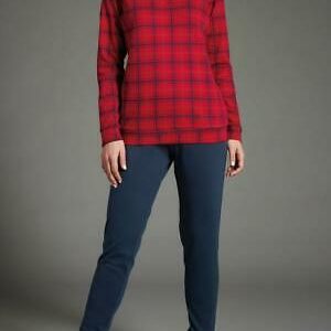 Pigiama donna invernale Ragno in 100% caldo cotone art. DA98NU col. 029F