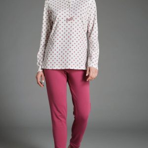 Pigiama donna invernale Ragno in 100% caldo cotone art. DA61N1 col. 066F