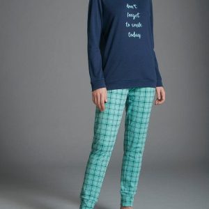 Pigiama donna invernale Ragno in 100% caldo cotone art. DA41N1 col. 427F