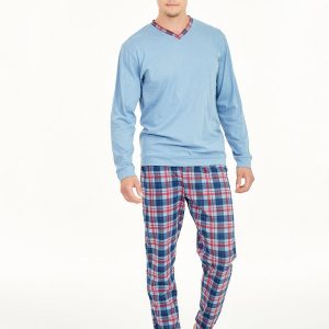 Pigiama uomo Ragno art. U451N2 col. 093F a maniche lunghe 100% puro cotone