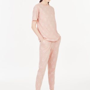 Pigiama donna manica corta e pantalone lungo primavera /estate Ragno in 100% cotone art. DC45N1 col. 259F