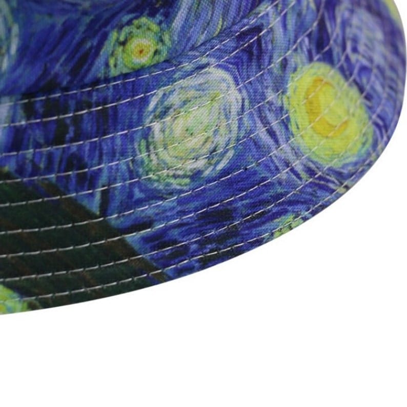 Cappello a pescatore “Notte stellata” della serie quadri d’autore - immagine 4
