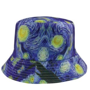 Cappello a pescatore “Notte stellata” della serie quadri d’autore