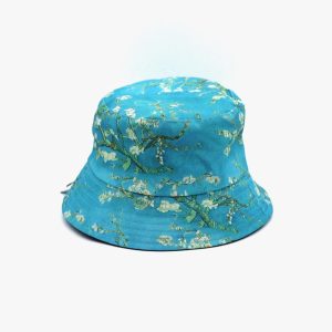 Cappello a pescatore “Mandorlo fiorito” della serie quadri d’autore