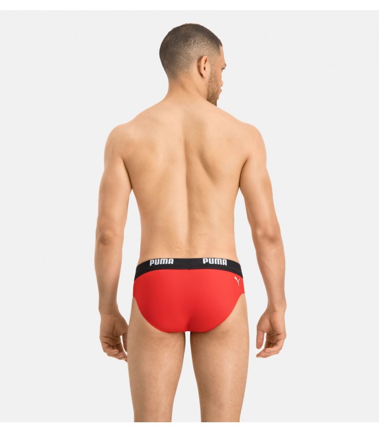 Costume uomo a slip Puma con elastico esterno parlato - immagine 3