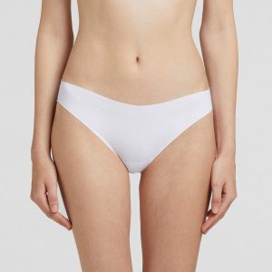 Slip donna invisibile Pompea vita bassa in cotone organico confezione da 2 pezzi