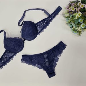 Completino intimo Blù Lormar Idolo con reggiseno push up
