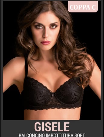 Completino intimo in pizzo a balconcino in coppa C e slip Love and bra - immagine 3
