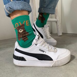 Calzino donna Teddy Love in cotone caldo