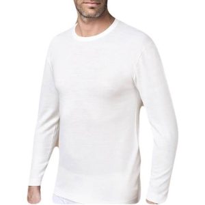 Maglia uomo Lancetti lana e cotone manica lunga over size
