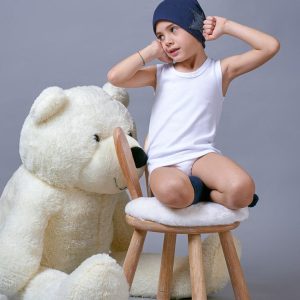 Canotta Bimbissimi bambino in 100% puro caldo cotone dai 3 ai 16 anni