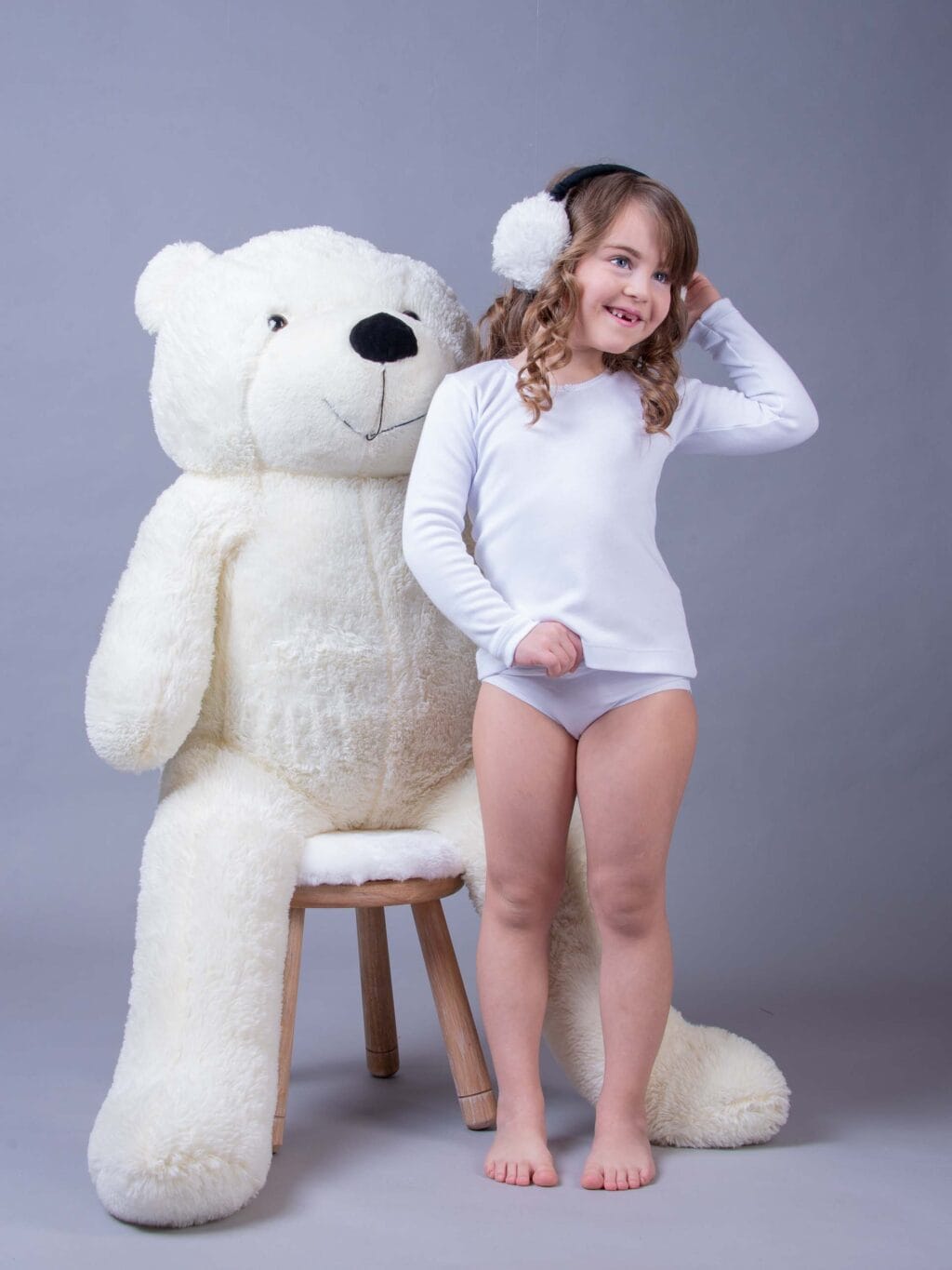 Maglia Bimbissimi manica lunga girocollo bambina in 100% puro caldo cotone dai 3 ai 16 anni - immagine 3