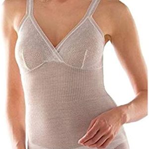Canotta donna Liabel con forma del seno spalla stretta art. 13 in misto lana (80% leggera)