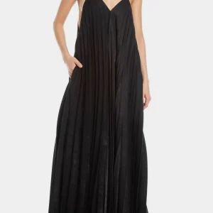 Abito Nu Black plissettato nero y24 14005