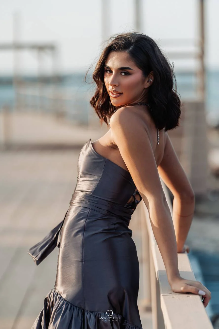 05. Coordinato Red Carpet bustier e gonna in taffeta cerimonia elegante - immagine 8